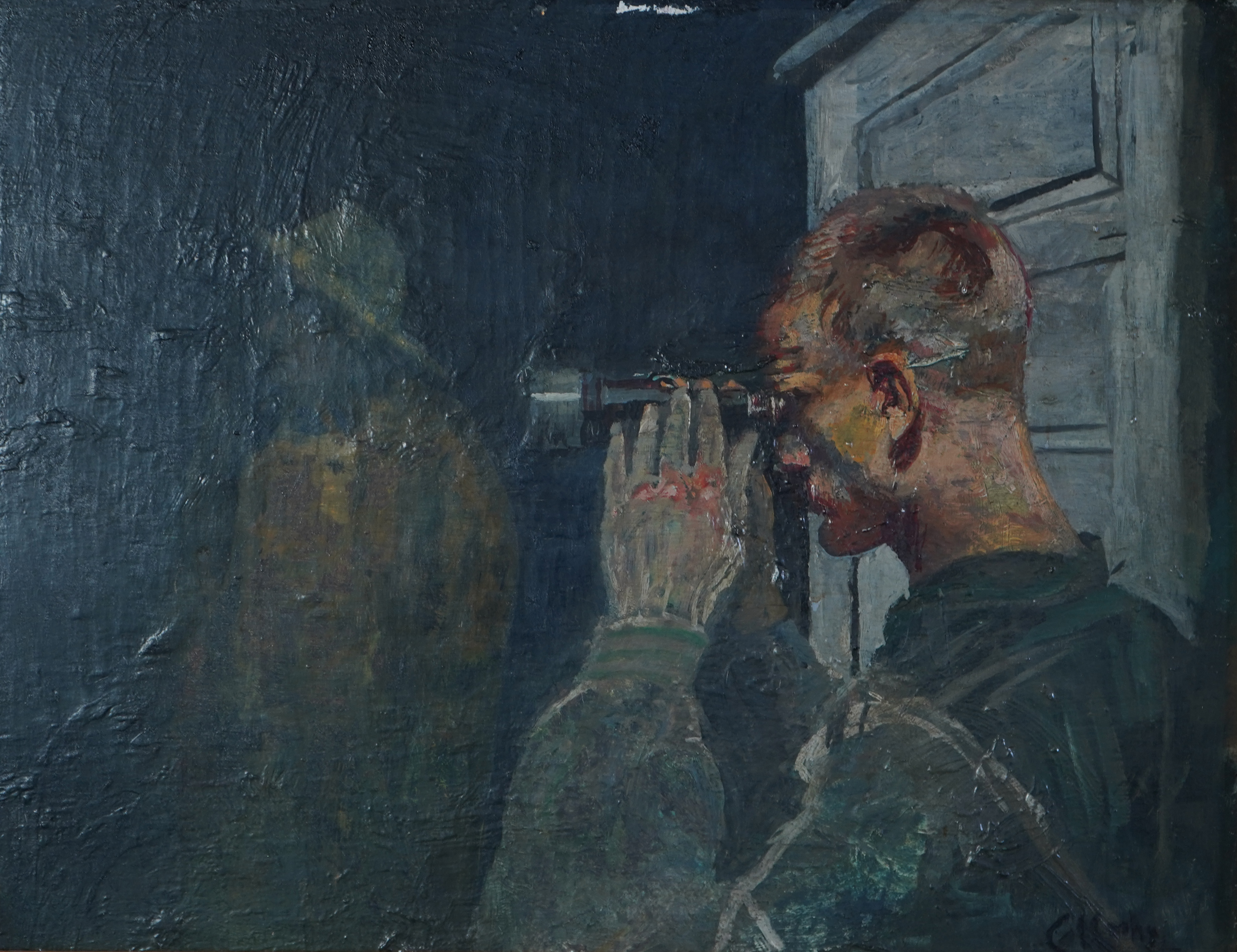 Christian Krøhg, Norwegian 1852–1925, 'Kystvakten (Coastguards)'